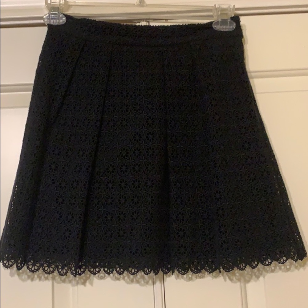 Juicy Couture Black Lace A Line Mini Skirt